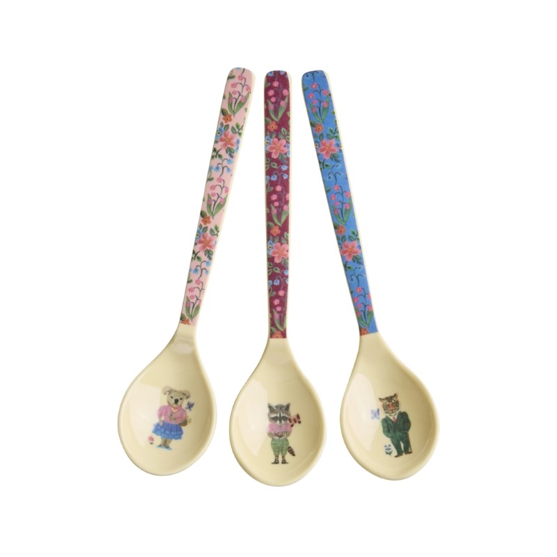 rice &  Nathalie Lete Melamine Tea Spoon in 3 Asst /ショート